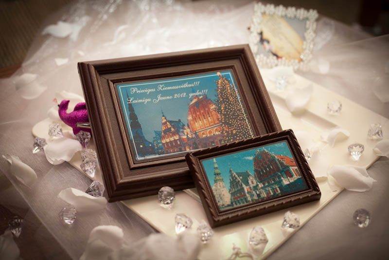 Подарки для Путешественников - 420г Шоколадная Картинка в Рамочке в Мешочке с Ленточкой