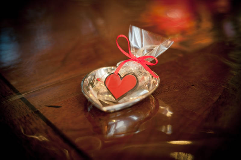 Red Heart Chocolates - Chocolate Heart in a Bag with Ribbon, 3g