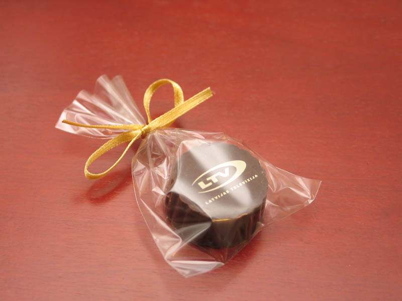 Television Marketing - Praline with Hazel Nut Cream Filling in a polybag with Ribbon, 13g