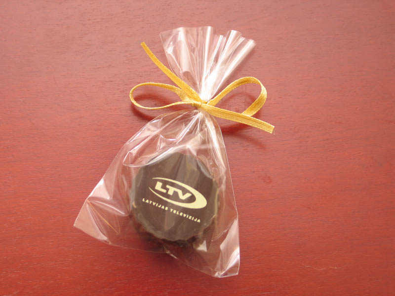 Television Marketing - Praline with Hazel Nut Cream Filling in a polybag with Ribbon, 13g