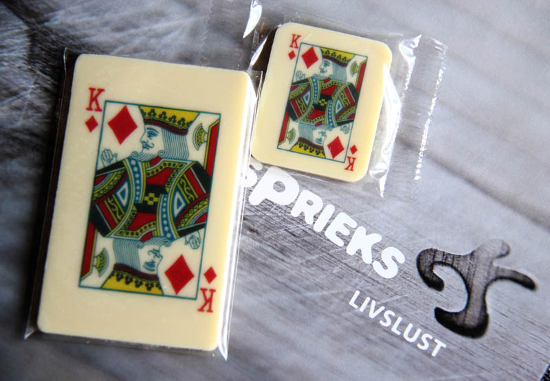 Edible Poker Chips - 20g Credit card sized Promotional Chocolate Bar in a Polybag