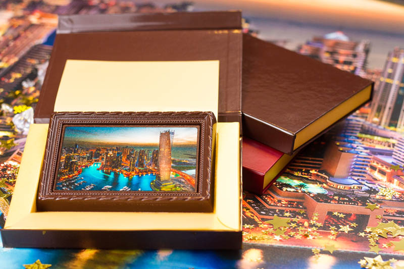 Photo Printing On Chocolate - Framed Chocolate Picture in a box with magnet, 90g