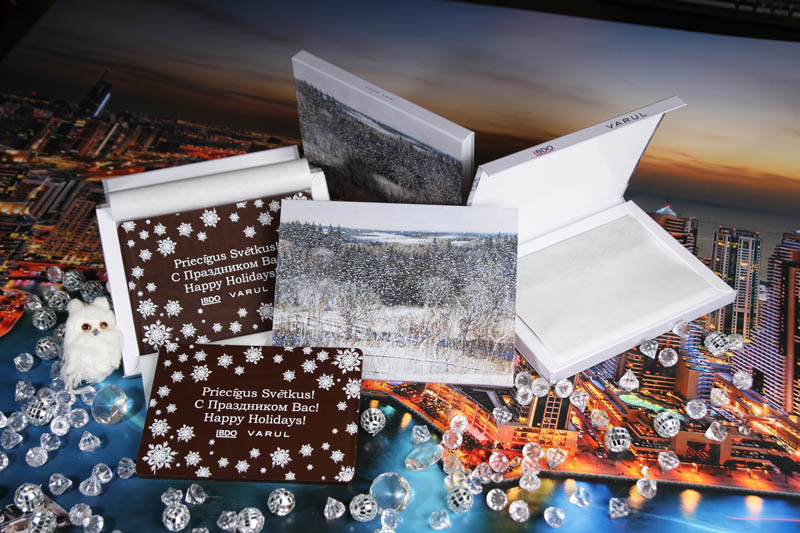 Unique Christmas Gifts - Promotional Chocolate Bar in a box with magnet, 275g